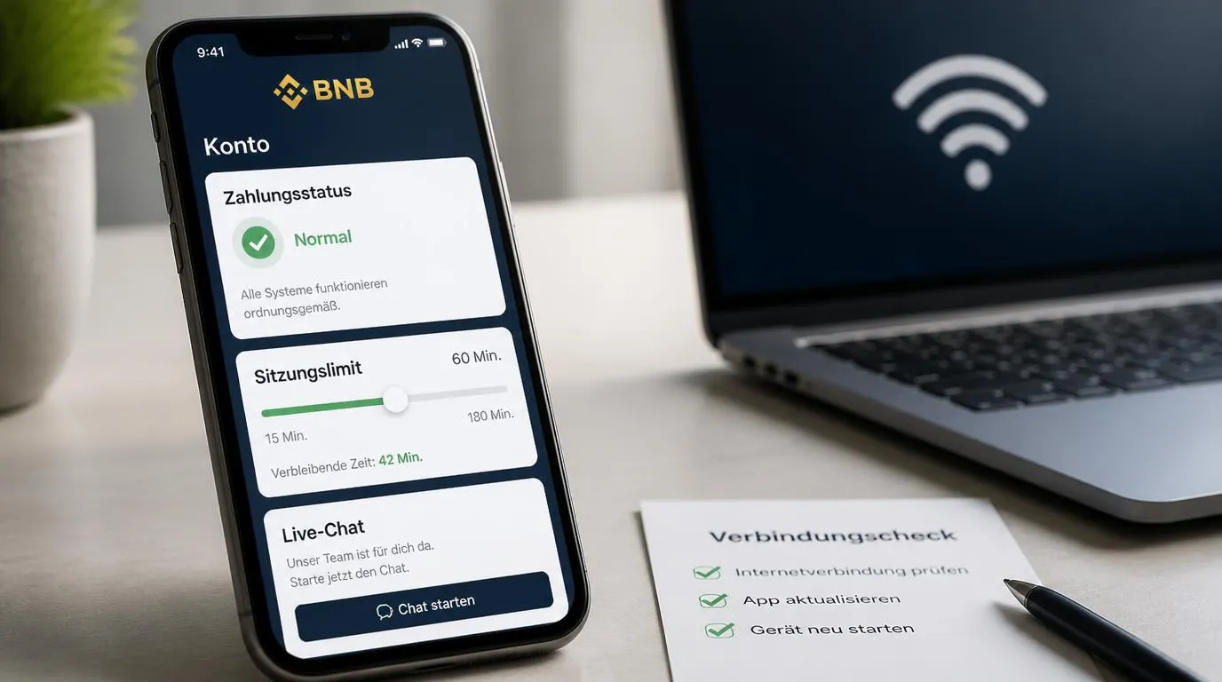 Smartphone mit mobiler Casino-Hilfe, Zahlungsstatus und Einstellungen für Sitzungslimits